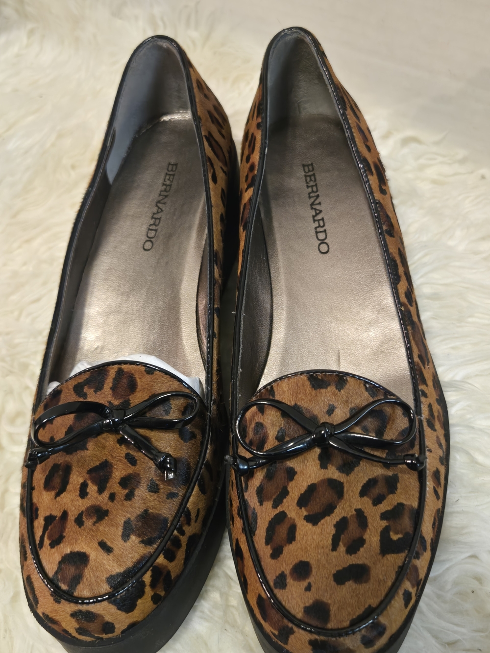 Bernardo Leopard Print Women's Loafers - Brown